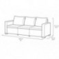 Allibert by Keter Gartenlounge Set Moorea, graphit/cool grey, 4tlg., inkl. Sitz- und Rückenkissen, Kunststoff, runde Rattanop