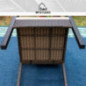 MFSTUDIO Gartenstuhl 2er Set, Rattan Stuhl Garten Sessel Stuhlset Balkonstühle Terrassenstühle Balkonsessel mit Abnehmbaren K