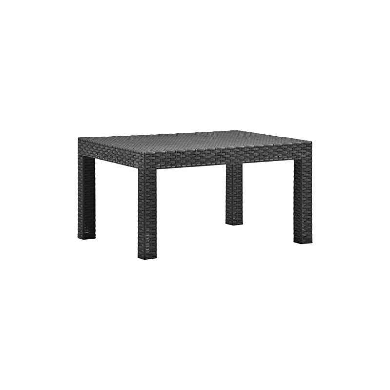 vidaXL Gartentisch Couchtisch Beistelltisch Balkontisch Terrassentisch Teetisch Gartenmöbel Tisch Outdoor Anthrazit 58x58x41c