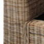 vidaXL Sofa 3-Sitzer mit Polstern Couch Rattansofa Loungesofa Sitzmöbel Wohnzimmersofa Wohnmöbel Büromöbel Rattanmöbel Design