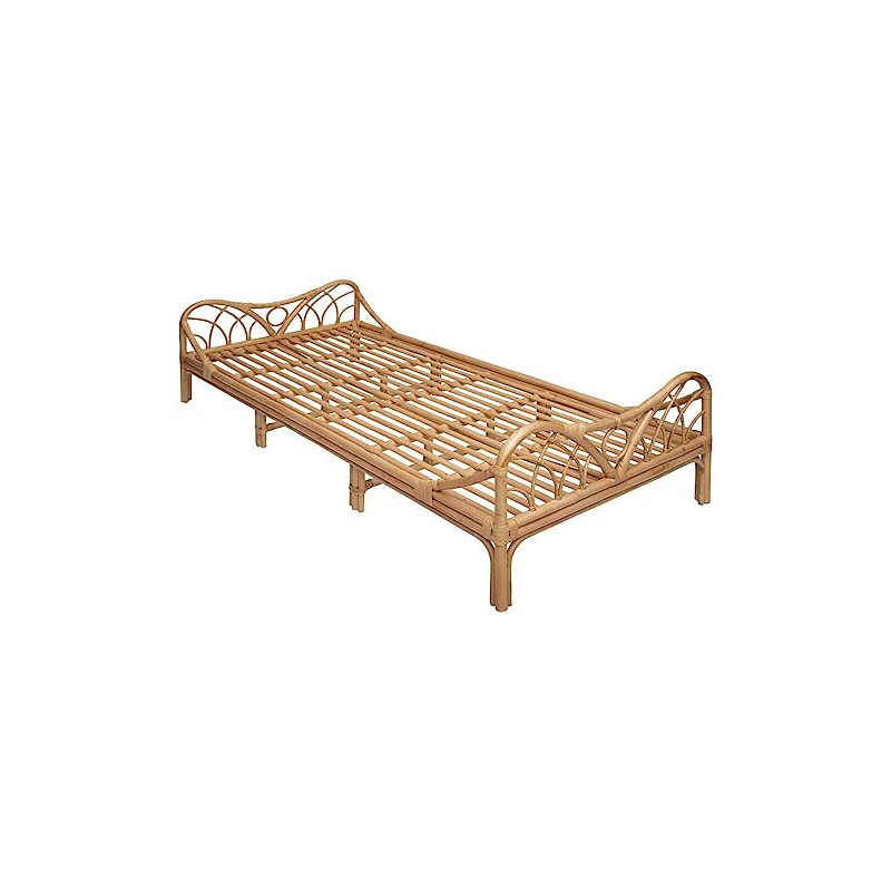 Rattan-Bett 90 x 190