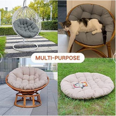 Goodming Ersatzpolster Papasan Drehsessel Kissen für die ​Schaukel Yoga für Terrasse, Rasen, Gartenschaukel, Gartenmöbel,Home