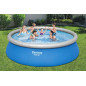 Bestway Fast Set Aufstellpool-Set mit Filterpumpe Ø 457 x 122 cm, blau, rund