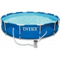 Intex 28202GN Metal Frame Pool - Aufstellpool - Ø 305 x 76 cm,Blau