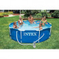 Intex 28202GN Metal Frame Pool - Aufstellpool - Ø 305 x 76 cm,Blau