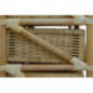 korb.outlet Rattan-Kommode mit 3 Schubladen Badregal Korb Regal 3 Schubfächer aus echtem Rattan 46 cm breit  Honig 