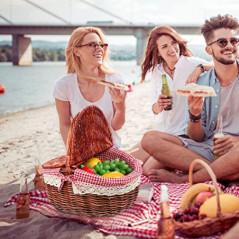 Wicker Picknickkorb mit Deckel Rattan Korb Obstkorb Einkaufskorb Weidenkorb Henkelkorb Bügelkorb Geflochtener Aufbewahrungsko