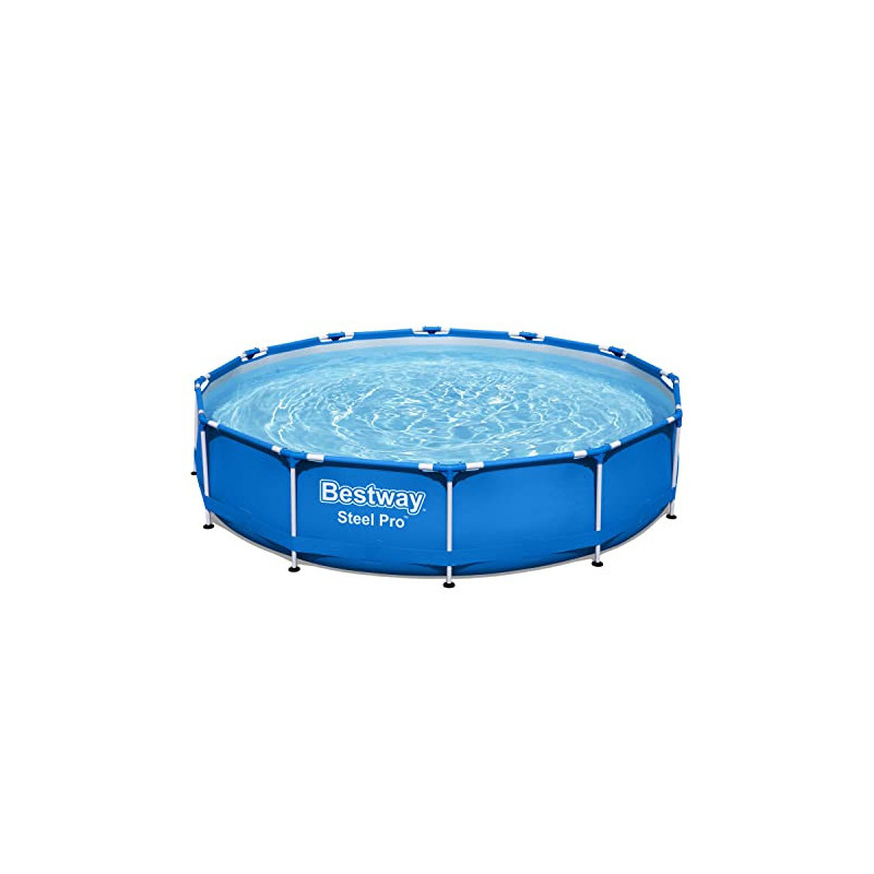 Bestway Steel Pro Frame Pool ohne Pumpe Ø 366 x 76 cm, blau, rund