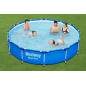 Bestway Steel Pro Frame Pool ohne Pumpe Ø 366 x 76 cm, blau, rund