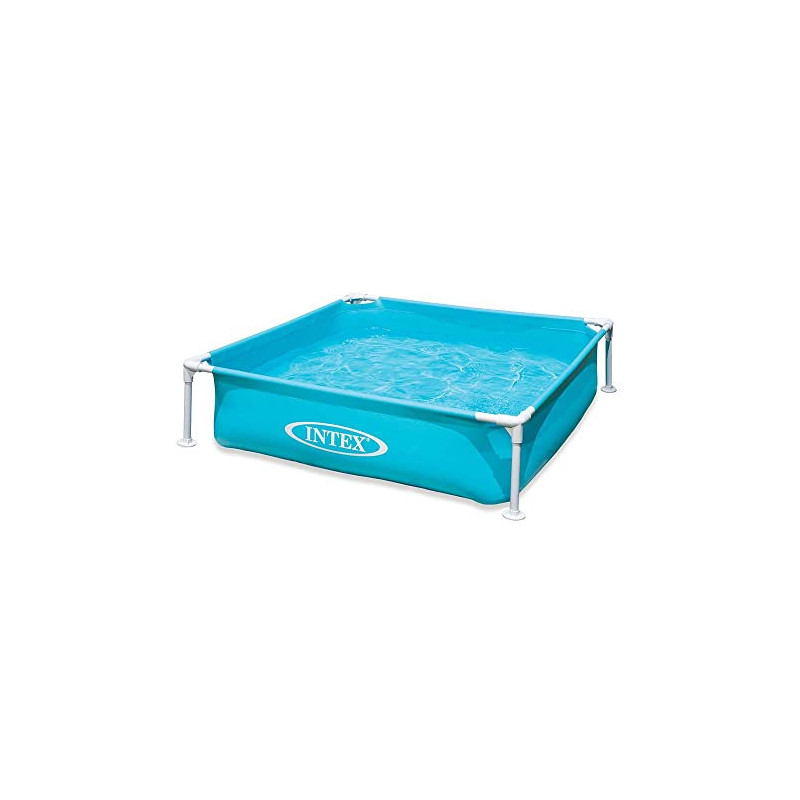 Intex Kinderpool Frame Pool Mini, Blau, 122 x 122 x 30 cm