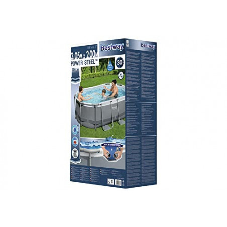 Bestway Power Steel Pools-Oval, mehrfarbig