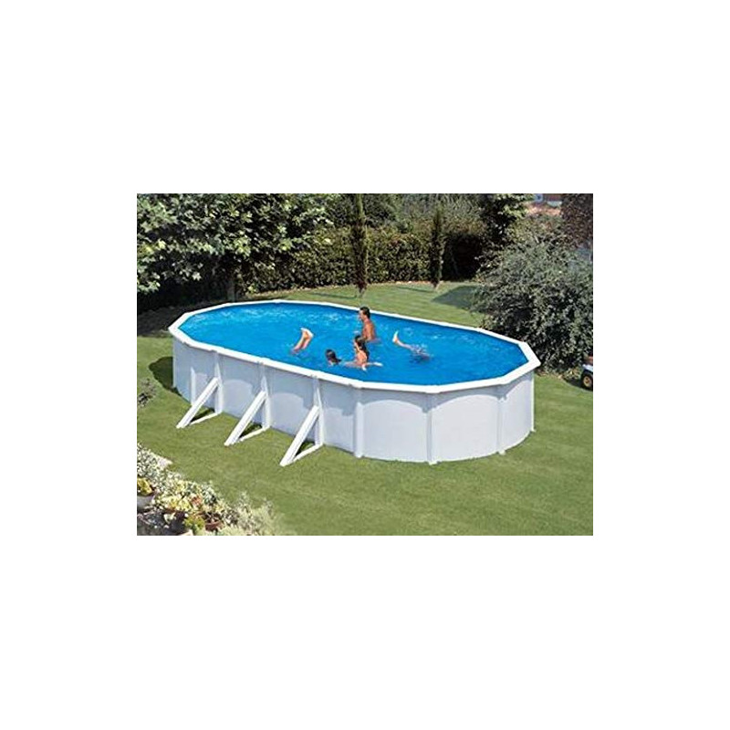 Stahlwandpool Grandy oval 3,00m x 5,00m x 1,20m Einzelbecken Ovalpool inkl. Skimmer