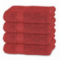 BANANALU 4 Badetücher 100% Baumwolle Qualität 600g/m2 Frottiertuch Bordeauxrot - Bad Towel Modern N1, Color: Bossa Nova 18-15