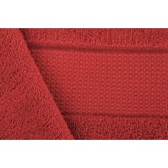 BANANALU 4 Badetücher 100% Baumwolle Qualität 600g/m2 Frottiertuch Bordeauxrot - Bad Towel Modern N1, Color: Bossa Nova 18-15