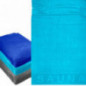 Lashuma Saunahandtuch blau Kopenhagen, XXL Badehandtuch 85x200cm, Wellness Handtuch groß