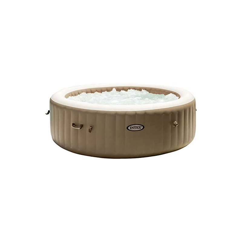 Intex Whirlpool Pure SPA Bubble Massage - Ø 216 cm x 71 cm, für 6 Personen, Fassungsvermögen 1.098 l, beige, 28428