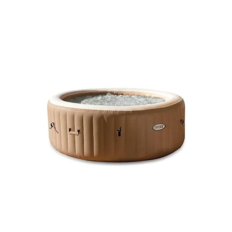 Intex Whirlpool Pure SPA Bubble Massage - Ø 196 cm x 71 cm, für 4 Personen, Fassungsvermögen 795 l, beige, 28426