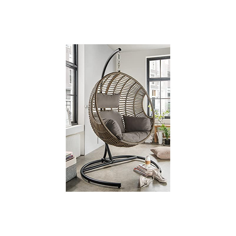 Destiny Coco Deluxe II Hängesessel Polyrattan Hängekorb Hängestuhl