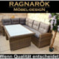 Ragnarök-Möbeldesign DEUTSCHE Marke - EIGNENE Produktion 8 Jahre GARANTIE auf UV-Beständigkeit PolyRattan Gartenmöbel Tisch +